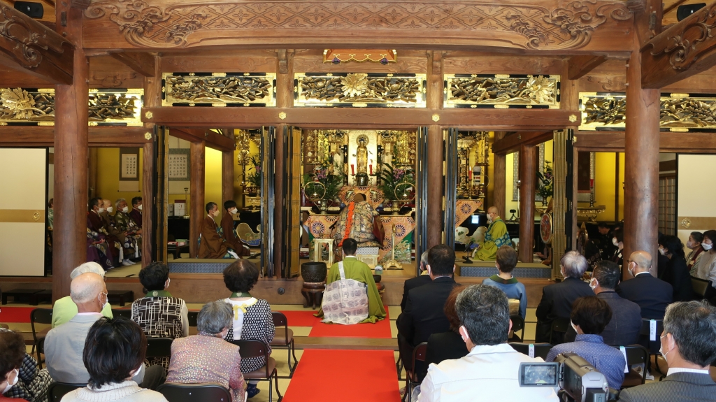 皆乗寺災害復旧 落慶法要の様子